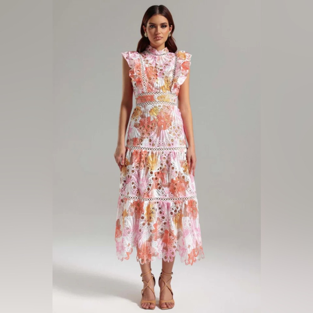 Elliatt Colorful Lace Dress